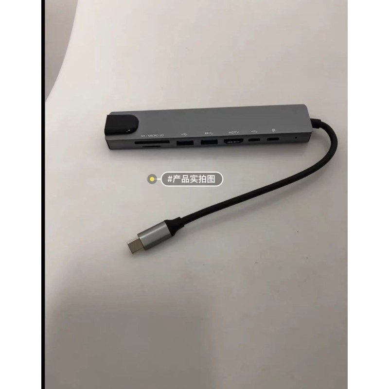 Network Hub Manufacturer - Hot Selling Type C 8 in 1 Ethernet