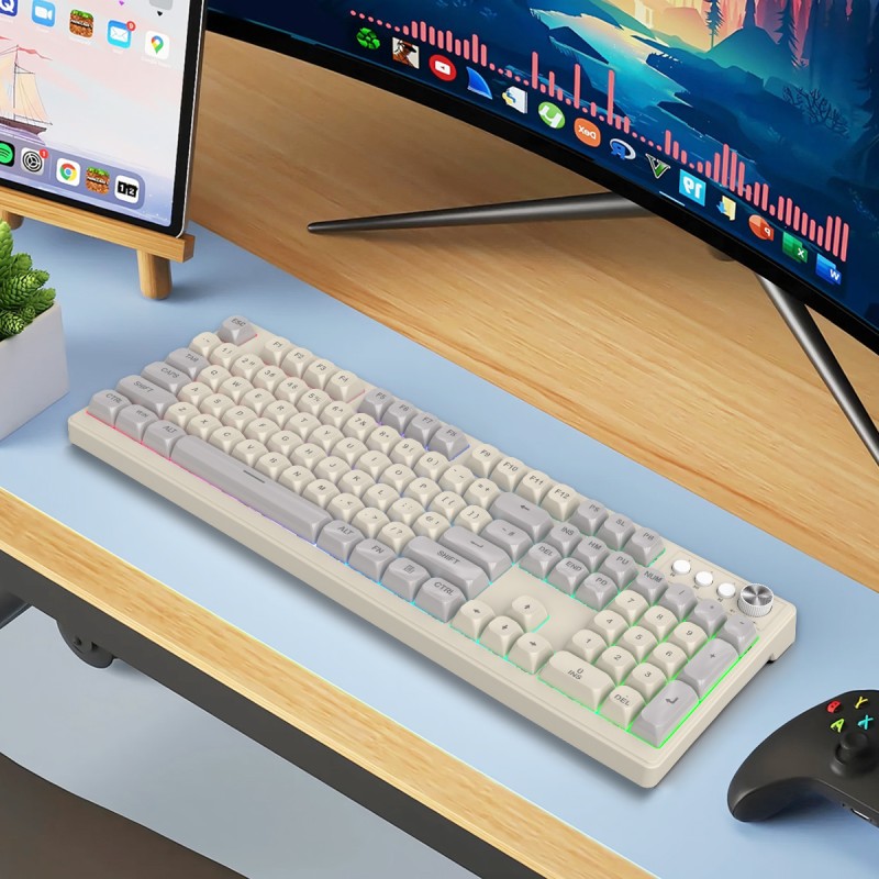 Office Keyboard Factory - New Office Home 108-Key Dual-Tone