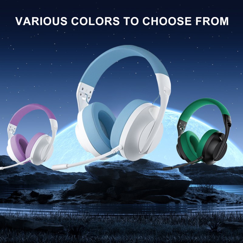 PC Headset Factory - 40mm Colorful Wired PC Gaming