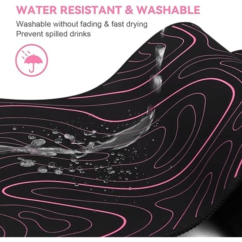 Geographic Pad Manufacturer - Pink Colored Topographic Map