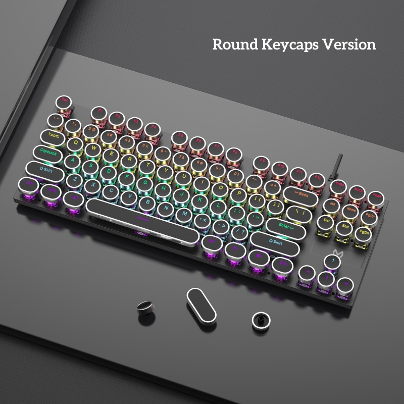 Mechanical Keyboard Supplier - New Colorful Portable 87 Key