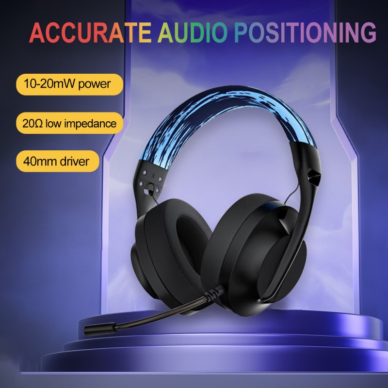 PC Headset Factory - 40mm Colorful Wired PC Gaming