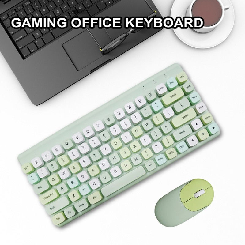 Keyboard Mouse Set Supplier - Cute Portable Colorful Green