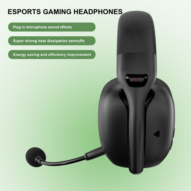 Gaming Headset Factory - Custom Black Wired Wireless Multi-mode
