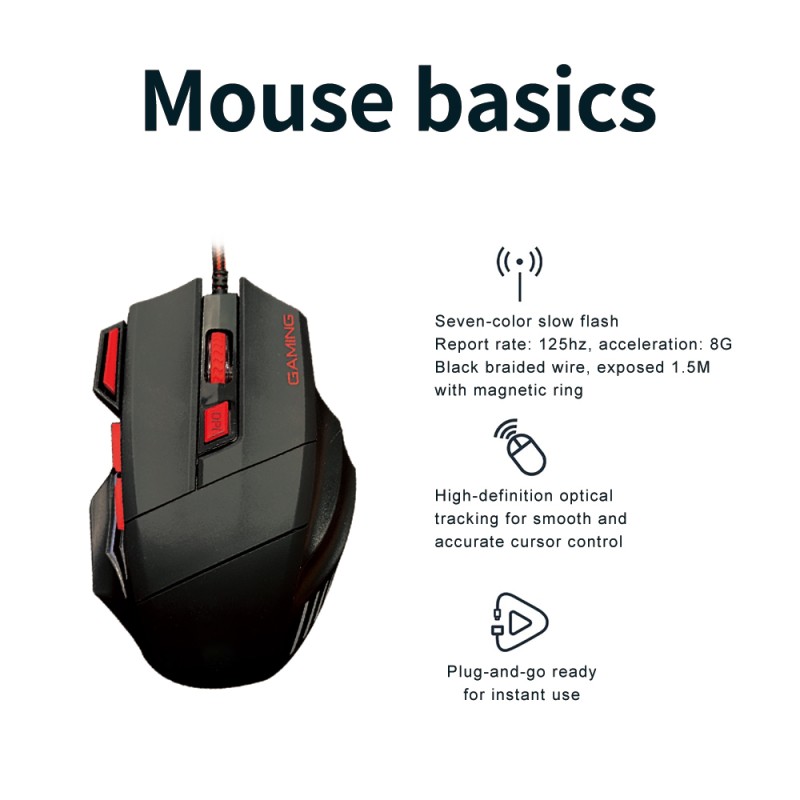 Gaming Mouse Supplier - Cool 7D Wired Gaming Mouse