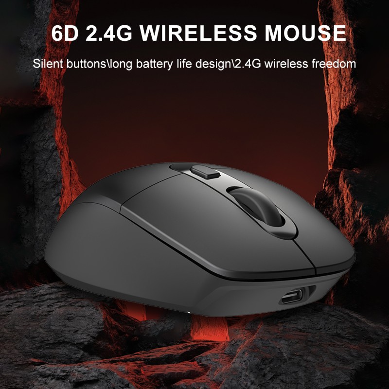Wireless Mouse Factory - Custom Classic Black Ergonomic