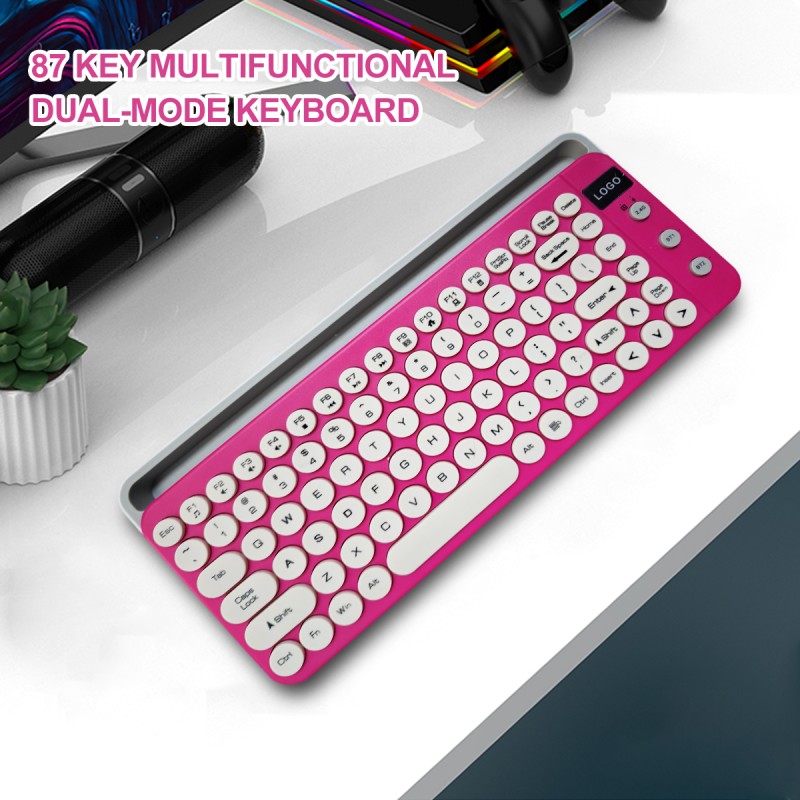TKL Keyboard Manufacturer - Custom Dual Mode White 87-Key