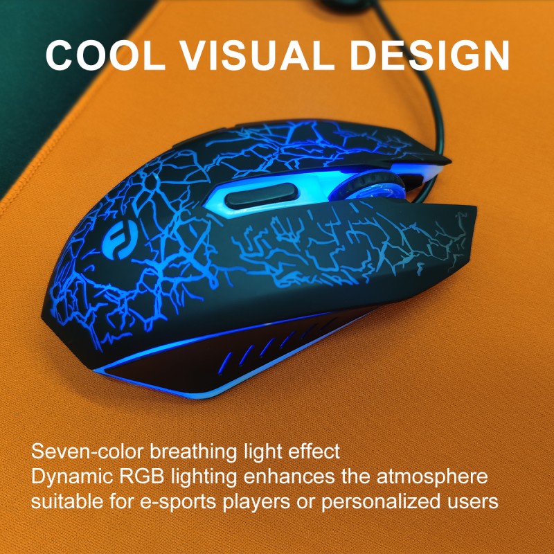 Gaming Mouse Manufacturer - Cool Pattern Logo Customized
