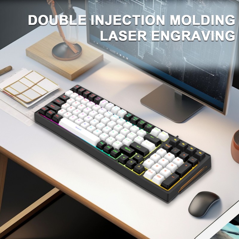 Office Keyboard Supplier - Custom Wired RGB Membrane Keyboard