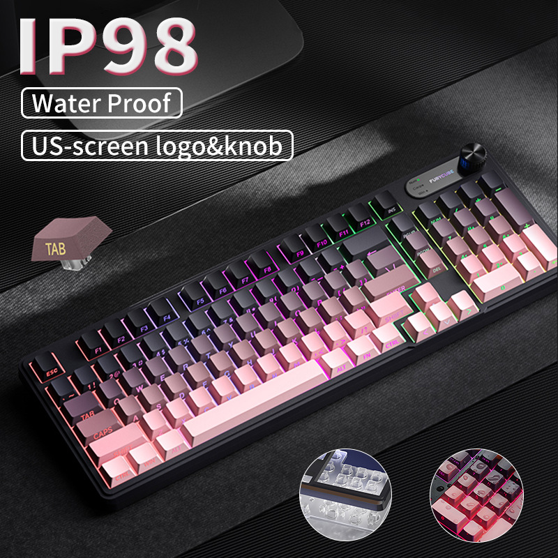 Gaming Keyboard Factory - 98 High Appearance Wired Silent Waterproof
