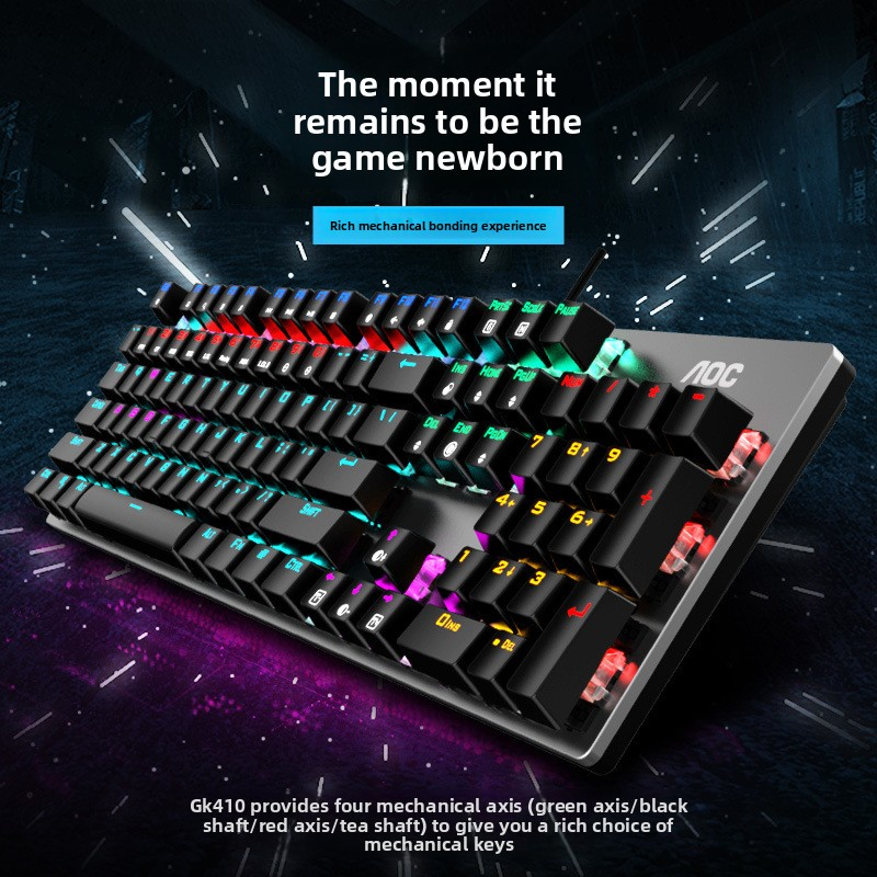 Gaming Keyboard Factory - GK410 Wired USB Mixed Light Switches