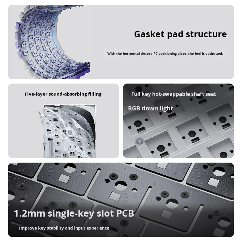 Mechanical Keyboard Factory - Heijue Ak820Pro 75 Hot Swappable