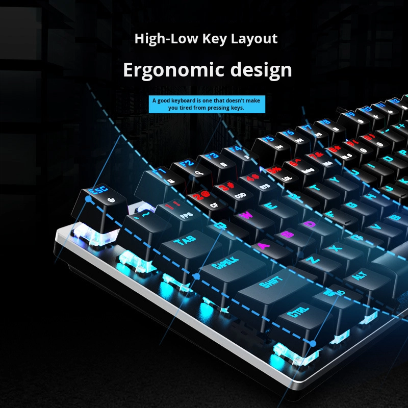 Gaming Keyboard Factory - GK410 Wired USB Mixed Light Switches