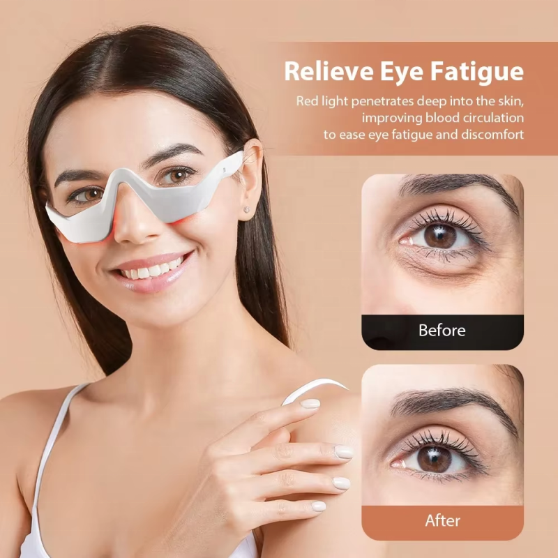 Eye Skin Care Red Light Therapy Device Toner Microcurrent Eye Massager Remove Eye Bags Dark Circles Eye Lifting Machine