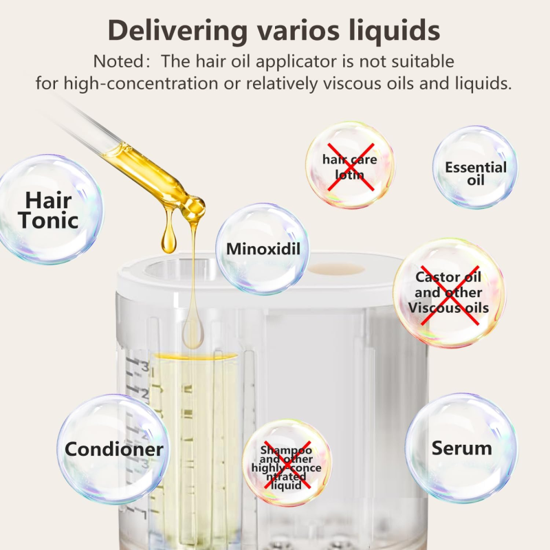 USB Type C EMS Red Light Therapy Hair Root Treatment Comb Vibration Scalp Massager Anti Hair Loss Oil Applicator Brush