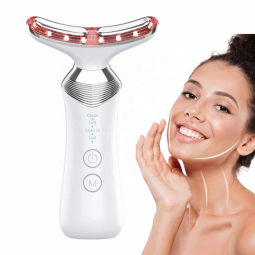 Facial and Neck Massager Tool Red Light Therapy for Face and Neck Lymphatic Contour Massager Face