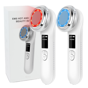 5 in 1 USB LED Phototherapy Facial Massager Skin Tightening Device for Face Lift Pigment Removal Makeup Tool