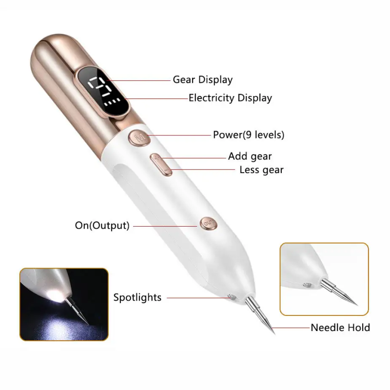 New Micro Mole Skin Tightening Professional Home Use Skin Beauty Mole Removal Spot Pen for Face Wart