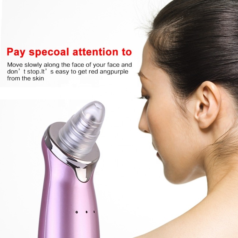 Facial Blackhead Remover Vacuum Pore Adsorber Electric Pimple Blackhead Cleaner USB Rechargeable Water Cycle Face Cleaning Tool