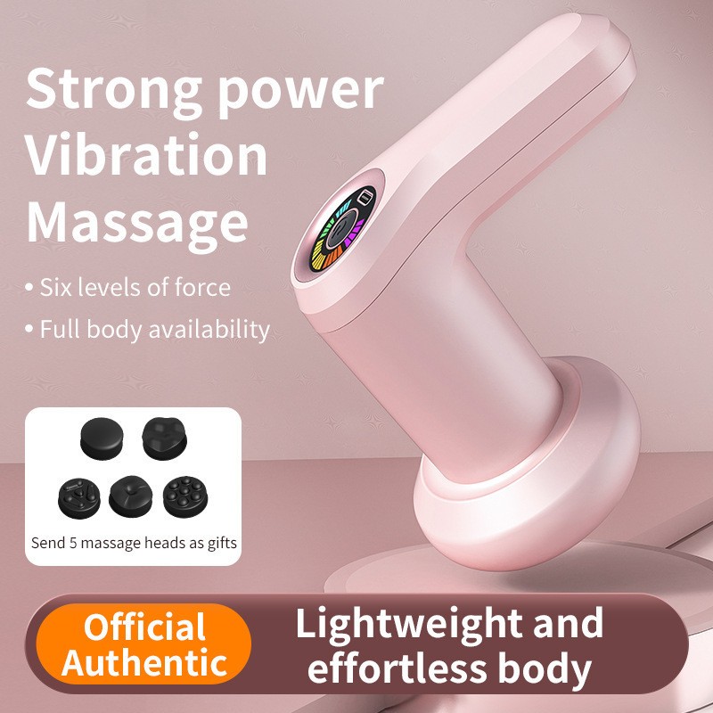 Fat Pushing Machine Body Massage Device Household Handheld Wireless Massage Hammer Neck Waist Shoulder Kneading Fascia Gun