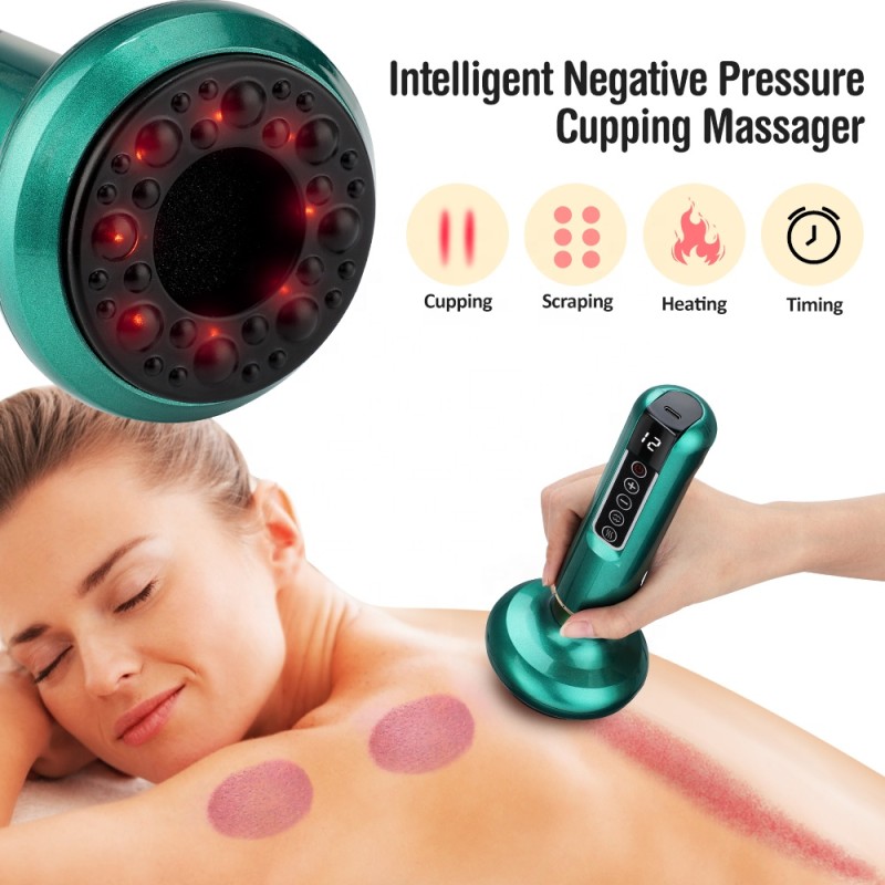 Electric Cupping Device 12 Level Rechargeable Vacuum Massage Cupping for Cellulite Remover for Cellulite Massage Tool