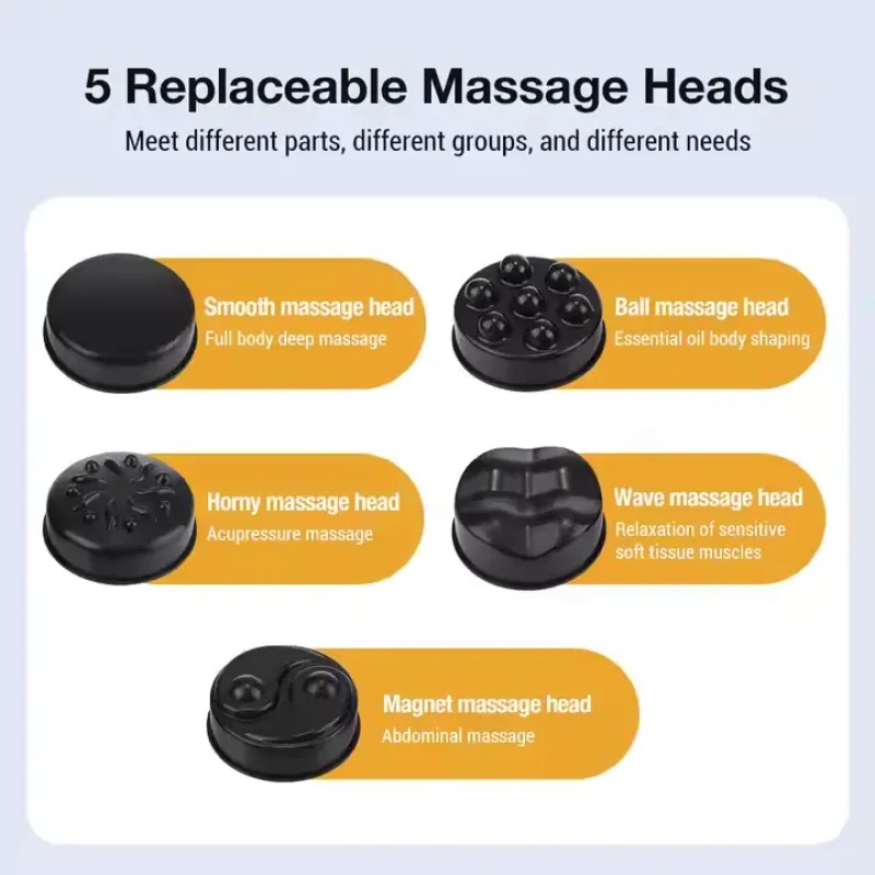 Handheld Wireless Fascia Massage Gun Wireless Body Shaper for Neck Waist Leg Muscle Massager Fat Burner Slimming Beauty Product