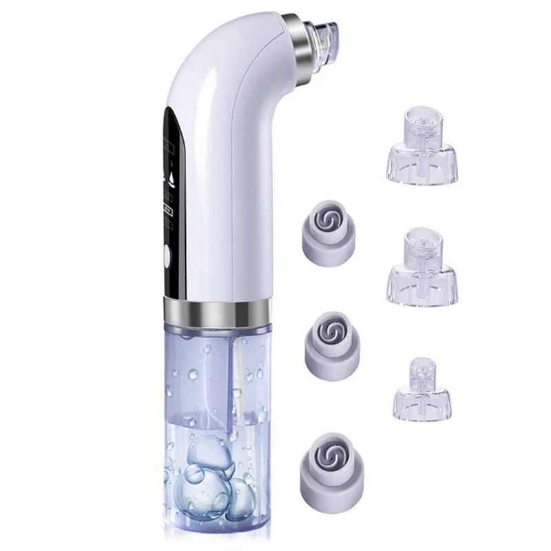 2023 Innovative New Trending Design Pore Cleanser 6 Suction Probes Water Circle Vacuum Blackhead Remover