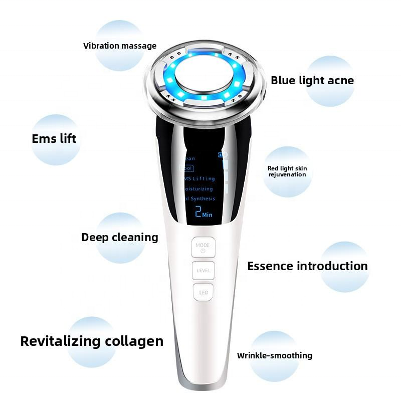 Hot and Cold Beauty Import and Export Instrument EMS Microcurrent Photorejuvenation Instrument Skin Lifting Massage Instrument