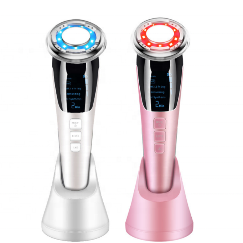 Hot and Cold Beauty Import and Export Instrument EMS Microcurrent Photorejuvenation Instrument Skin Lifting Massage Instrument