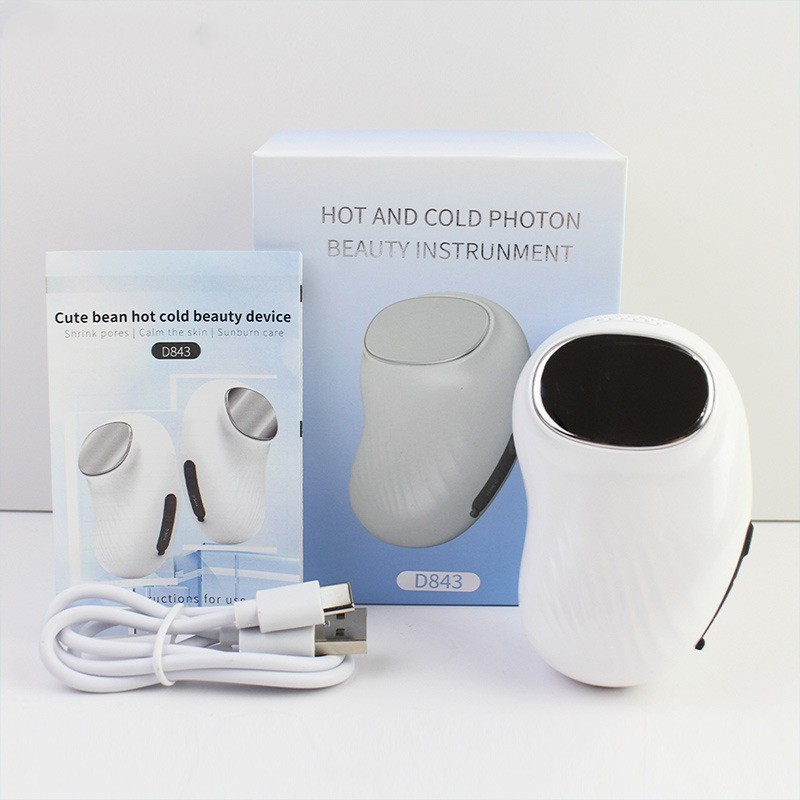 New Arrival USB Cable Facial Beauty Device Hot and Cold Face Vibration Massager for Skin Rejuvenation and Tightening