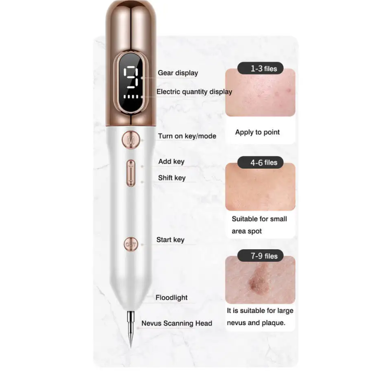 Laser Plasma Pen LCD Skin Beauty Personal Care Machine for Mole Tattoo Freckle Wart Tag Removal Dark Spot Remover Makeup Tool
