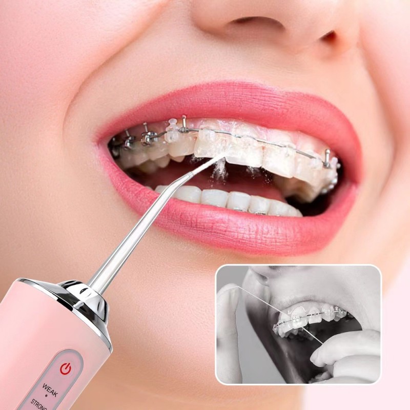 Electric Dental Flusher Convenient Home Dental Cleaner Spray Floss Dental Cleaner Pulse Oral Care Dental Cleaner