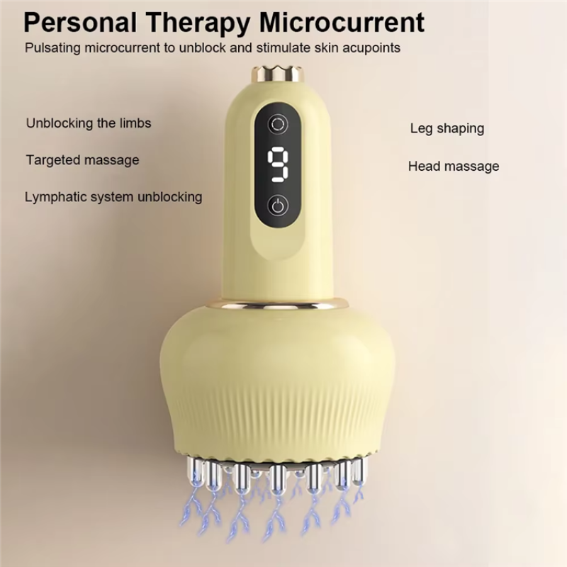 Meridian Brush Massage New Electric Rechargeable Instrument Household Massager for Pain Relief Makeup Tools