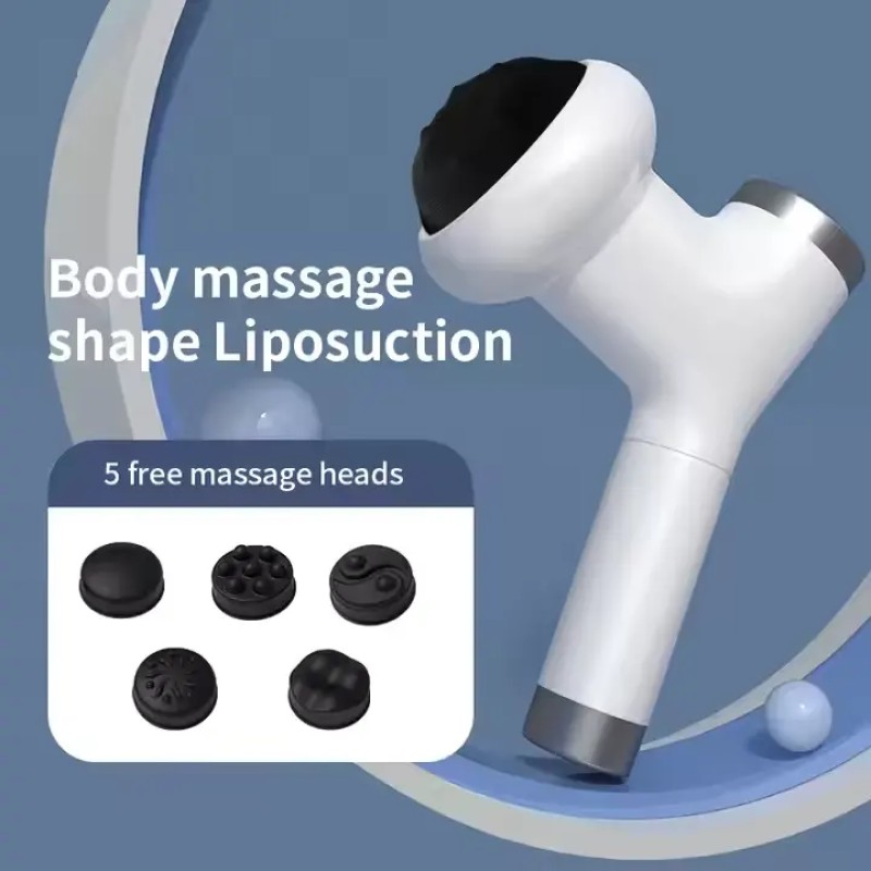 Handheld Body Sculpting Machine Portable ABS Cellulite Massager with 5 Massage Heads for Home Use