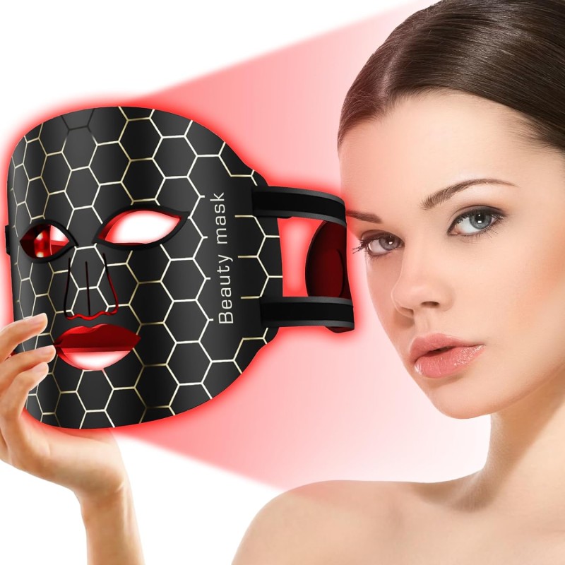 Products 2024 Wireless Facial Skincare Machine Led Face 7 Color Led Light Photons Red Light Therapy Led Facial Mask