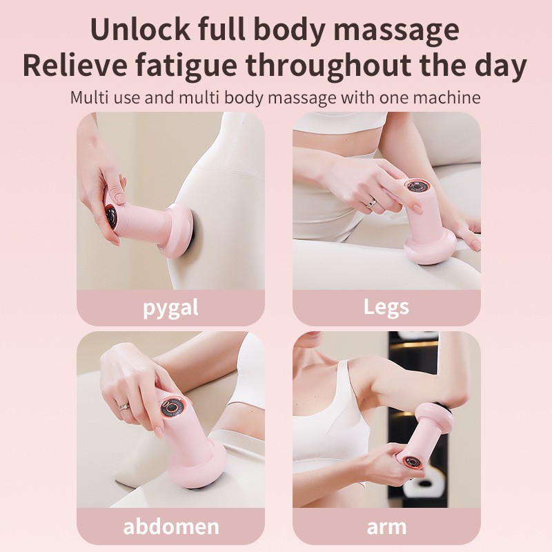 Fat Pushing Machine Body Massage Device Household Handheld Wireless Massage Hammer Neck Waist Shoulder Kneading Fascia Gun