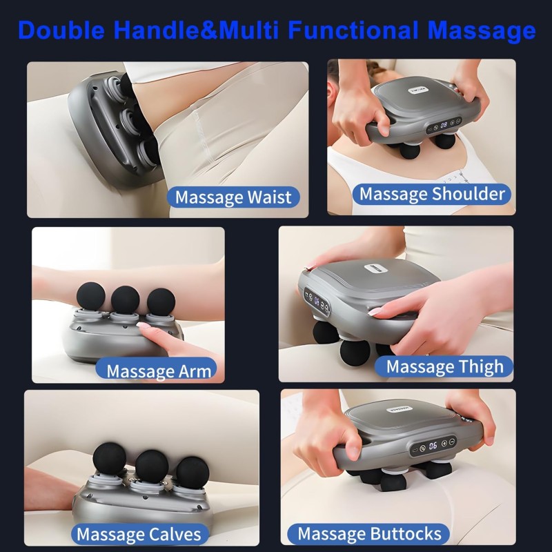 Deep Tissue Muscle Massager Gun for Men & Women Neck & Back Massage Tool with Full Body Pain Relief for Legs