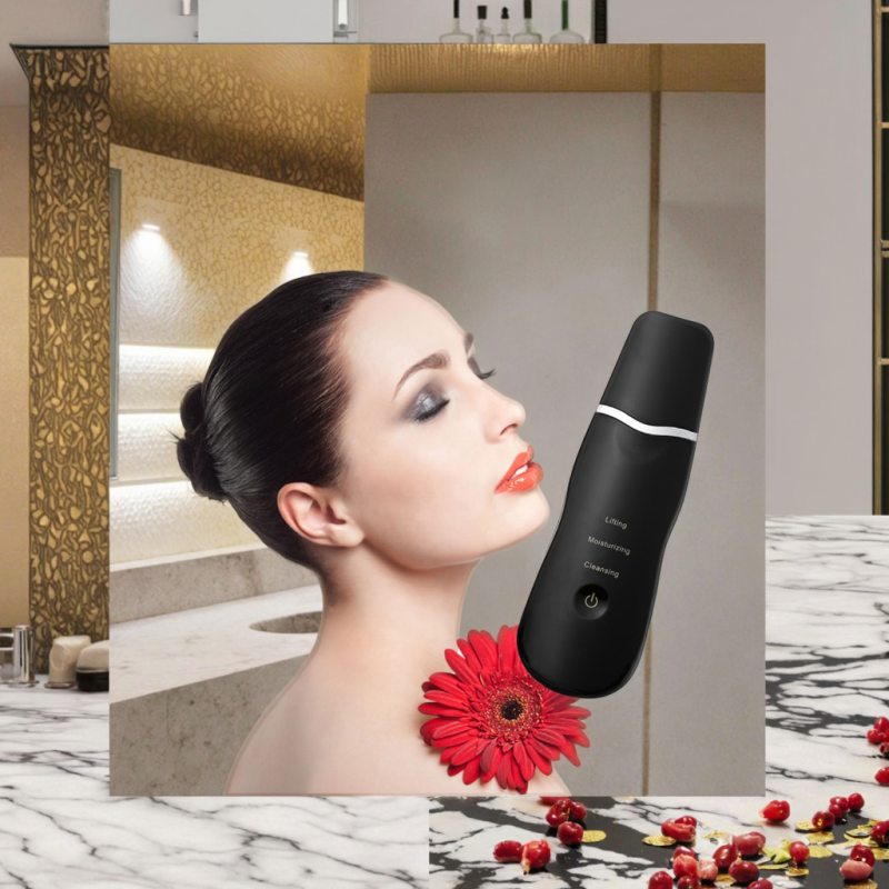 Skin Scrubber Vibration Face Spatula Blackhead Remover Facial Scrubber Shovel Clean Cavitation Peeling