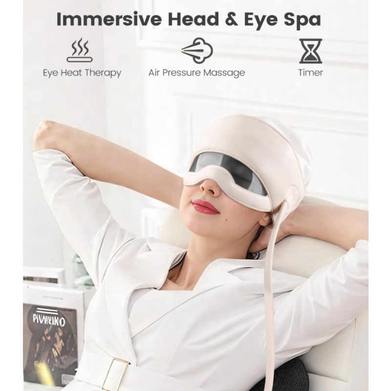 2025 Head Massager for Headaches Eye Massager with Heat Rechargeable Head and Eye Massage for Stress Relief Fatigue