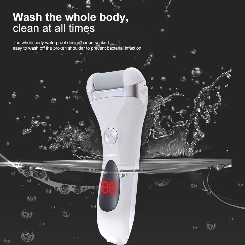 Hot Sales Rechargeable Callous Removers 3 Grinding Heads Waterproof Foot Scrubber File Professional Pedicure Tools Feet Care Kit
