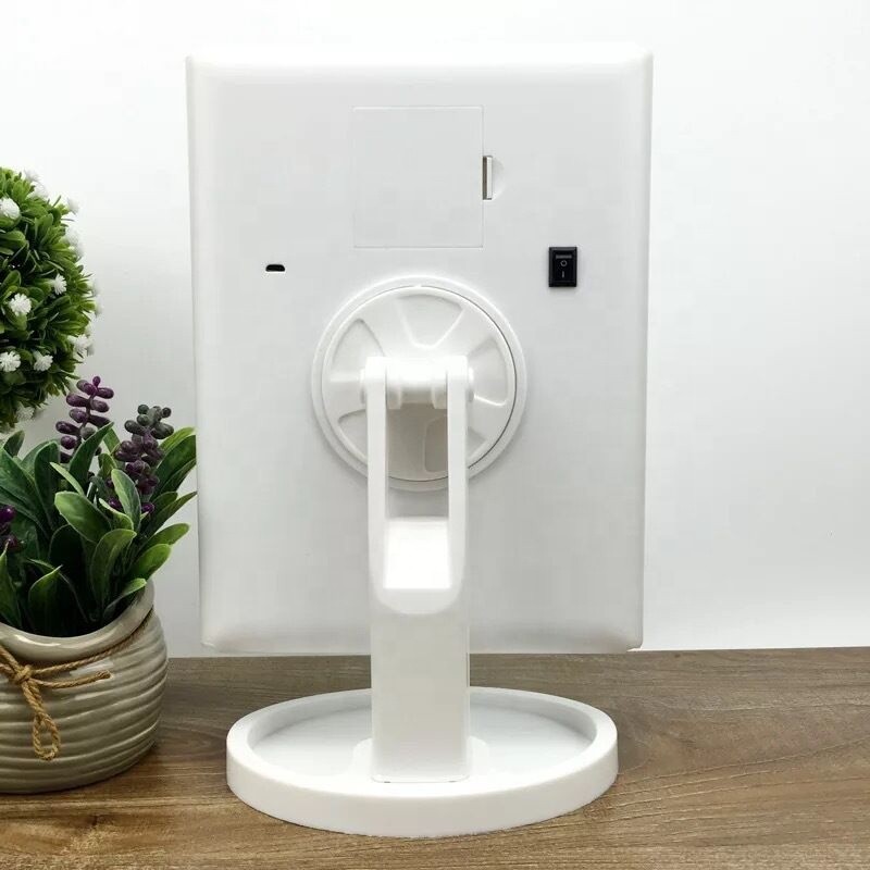 Tri-fold Vanity Mirror Light with 10x Magnetic Small Lens 1X/2X/3X Magnification Touch Control