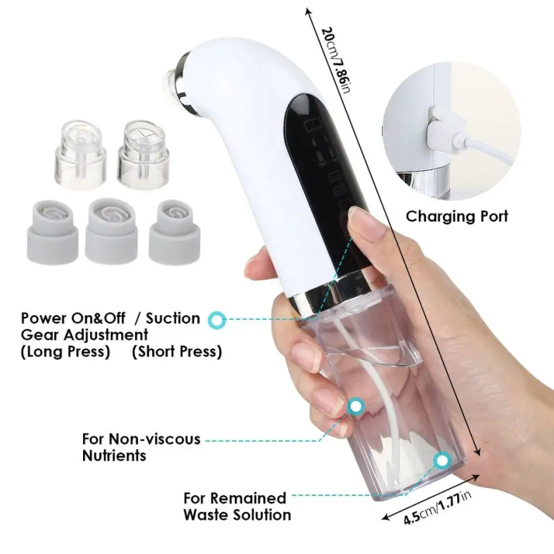 Facial Blackhead Remover Electric Acne Cleaner Most Popular Black Point Vacuum Cleaner Tool Black Spots Pore Cleaner Machine