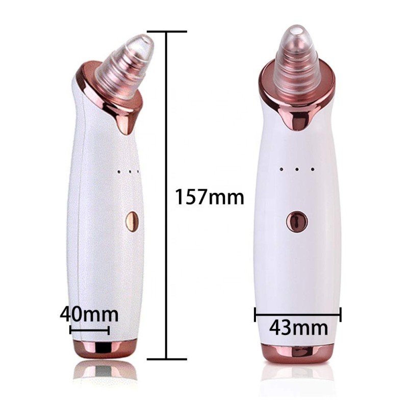 Facial Blackhead Remover Vacuum Pore Adsorber Electric Pimple Blackhead Cleaner USB Rechargeable Water Cycle Face Cleaning Tool