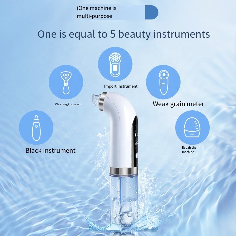 Super Micro Bubble Facial Machine Handheld Beauty Instrument Blackhead Remover Facial Vacuum Pore Blackhead Cleaner
