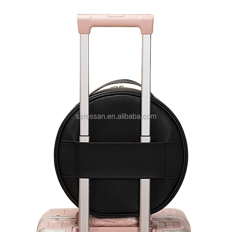 Large Professional Portable Makeup Train Case with Adjustable Dividers Travel Cosmetic Bag Brush Holder Including Makeup Mirror