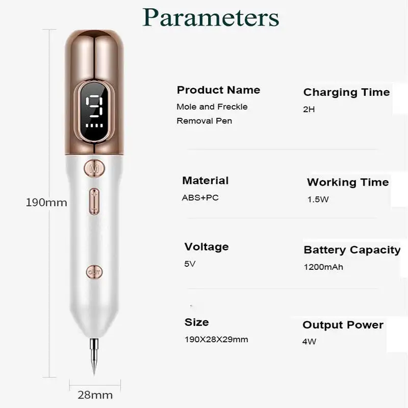 High Quality Facial Laser Tattoo Acne Scar Removal Point Fibroblast Plamere Plasma Spot Dot Mole Freckle Pen Plasmapen