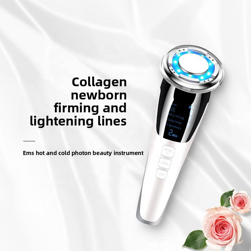 Hot and Cold Beauty Import and Export Instrument EMS Microcurrent Photorejuvenation Instrument Skin Lifting Massage Instrument