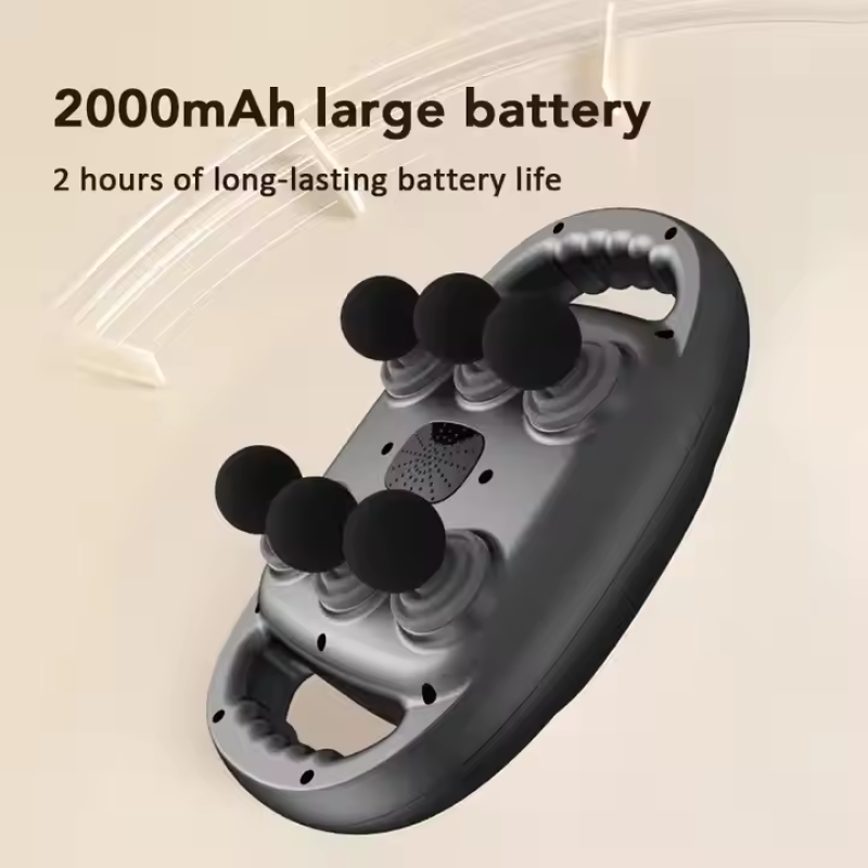 Fascia Gun With Six Massage Heads Backrest Massager Gun Deep Tissue Professional Muscle for Full Body Muscle Pain Relief