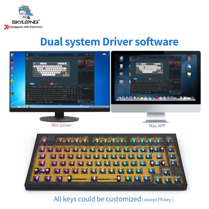 DIY Kit Manufacturer - Skyloong Customize Diy GK980 Wired