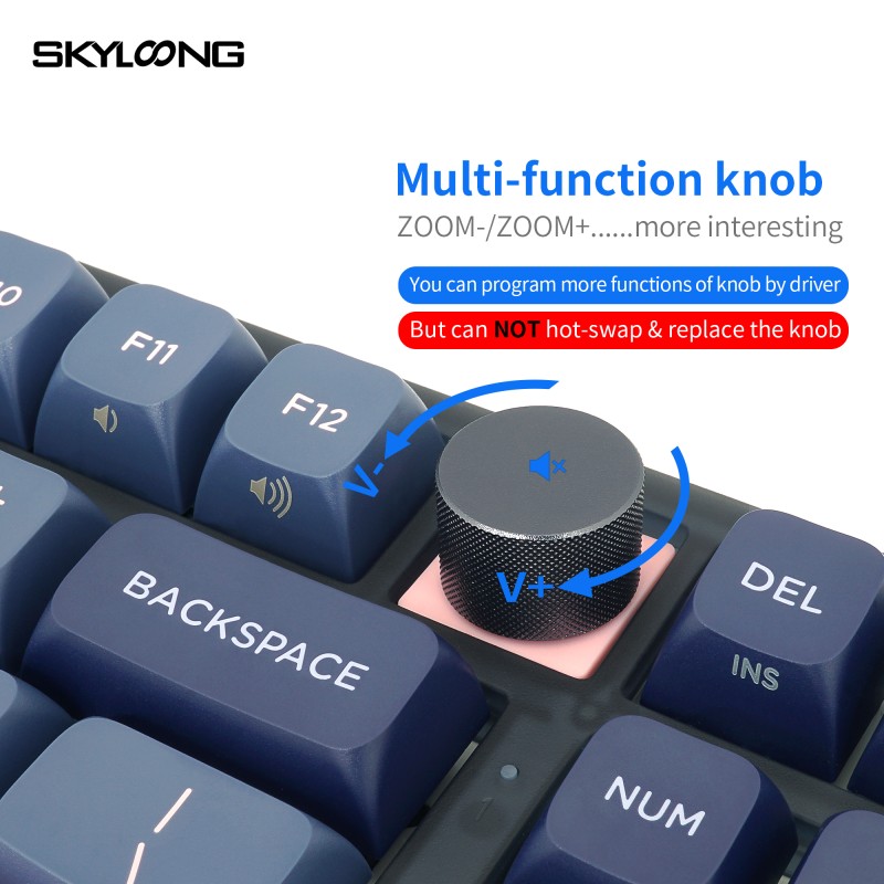 Multimedia Keyboard Manufacturer - Skyloong GK980 Multimedia Marco